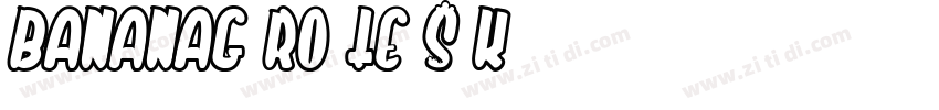 BananaG ro te s k字体转换